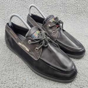 Coogi Australia Mens Pu Leather Black Oxfords Casual Dress Shoes Size 8.